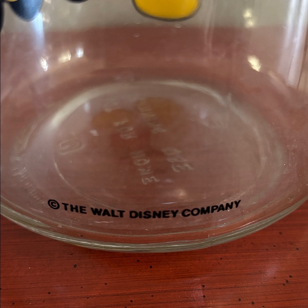 Disney Mickey Mouse Glass Jar with Red and Yellow Accents - Picture 3 of 7